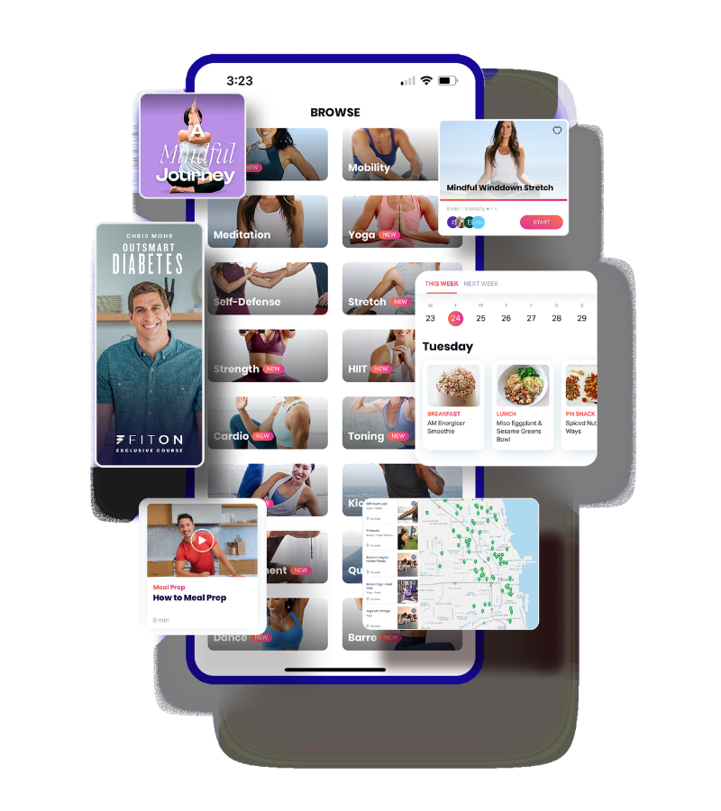 Mobile FitOn app